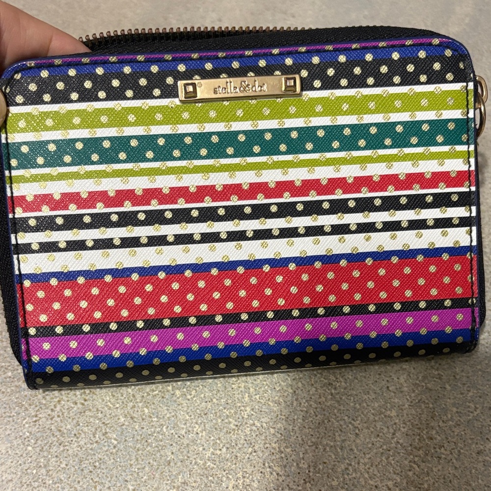 Stella and Dot Multicolor Striped Women's Bag